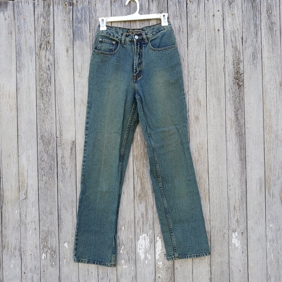 Armani Jeans Straight Leg Mens Size 27 Womens Size 25 Straight Leg Highwaisted - Picture 1 of 5